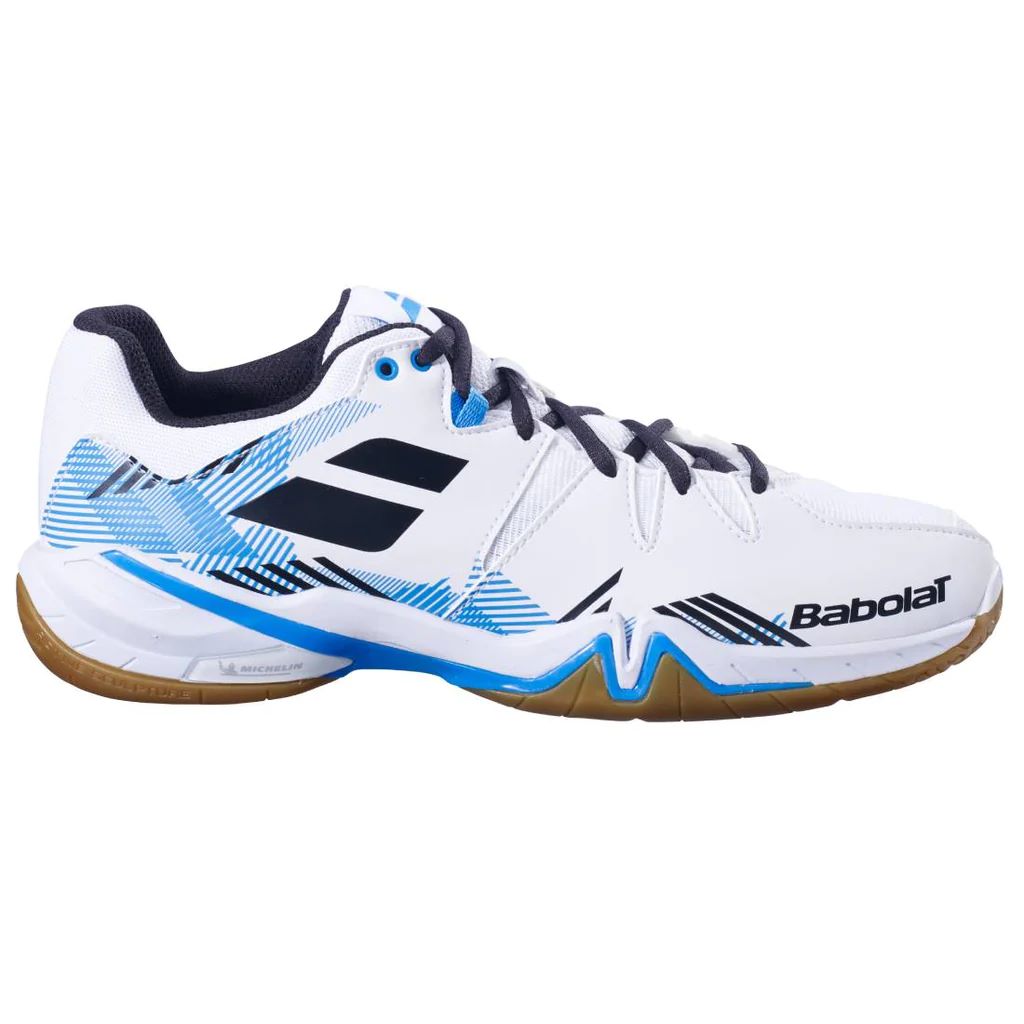 Babolat Men s Shadow Spirit Badminton Shoes White Black