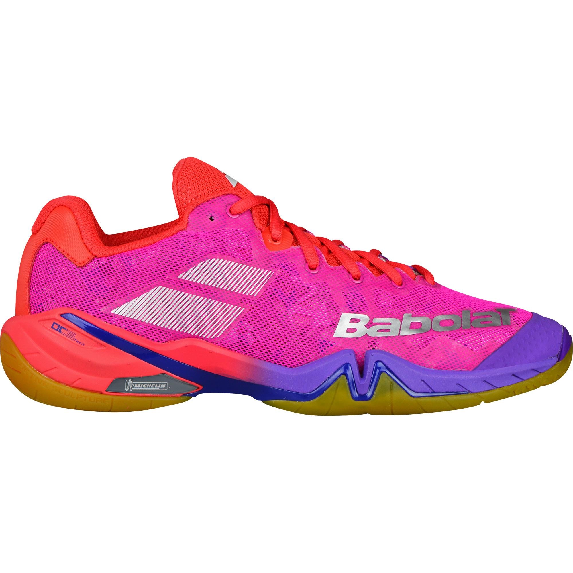 Babolat Shadow Tour Women s Badminton Shoes Red Pink Purple Achivr