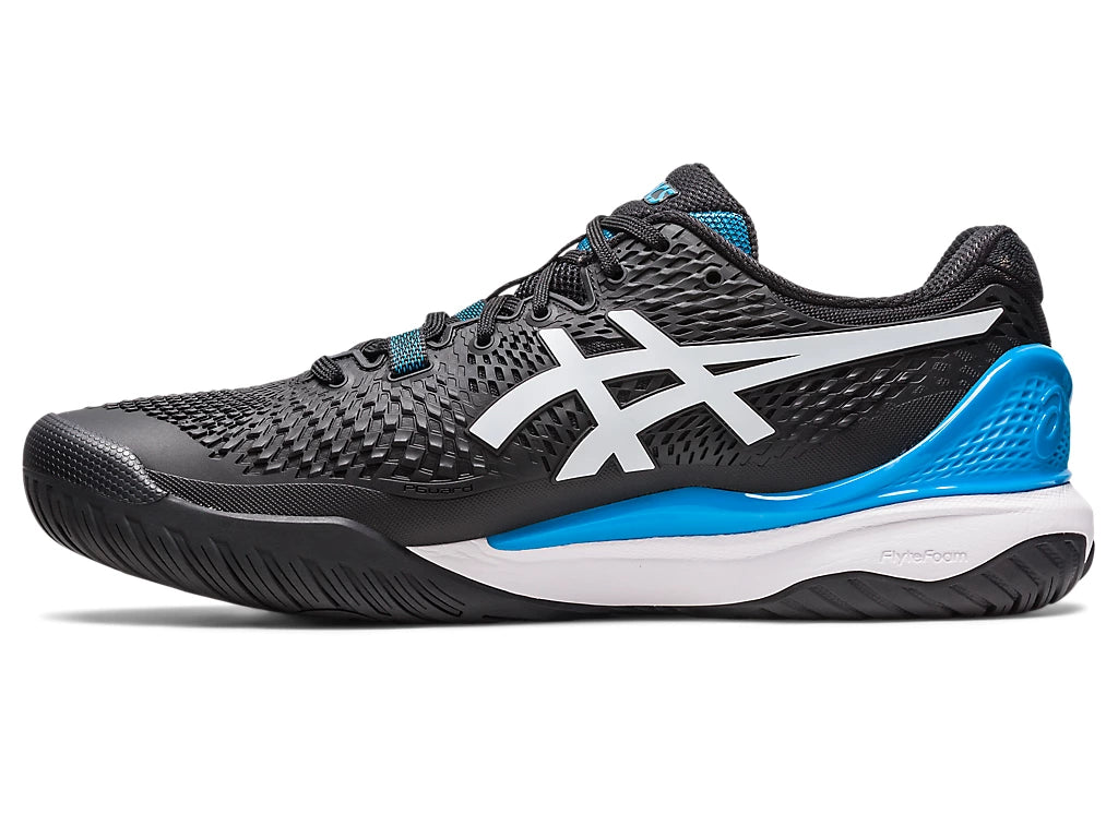 Black asics outlet tennis shoes