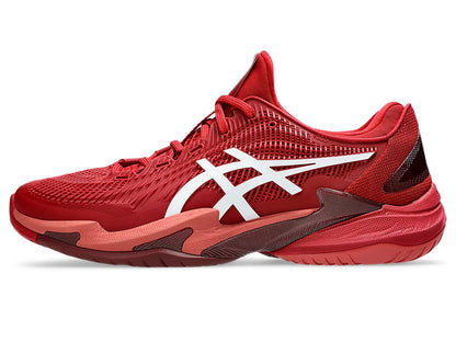 Asics Court FF 3 Novak Tennis Shoe | Cranberry/White