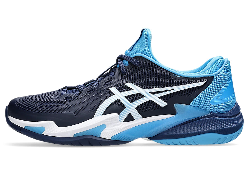 Asics Court FF 3 Novak Tennis Shoe | Blue Expanse/White