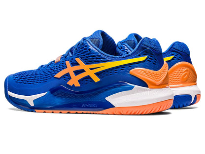 Asics Gel Resolution 9 Tennis Shoe - Tuna Blue/Sun Peach