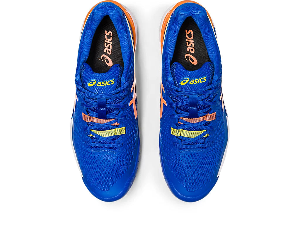 Asics Gel Resolution 9 Tennis Shoe - Tuna Blue/Sun Peach