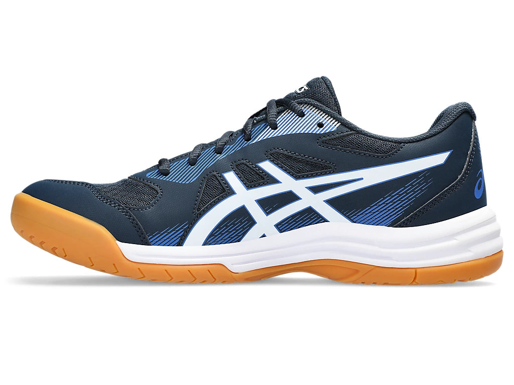 Asics Upcourt 5 Badminton Shoes - French Blue/White