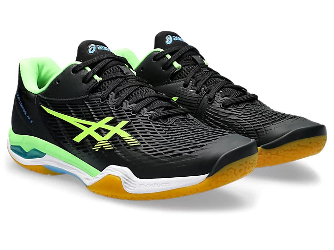 Asics Court Control FF 3 Badminton Shoe - Black/Lime Burst