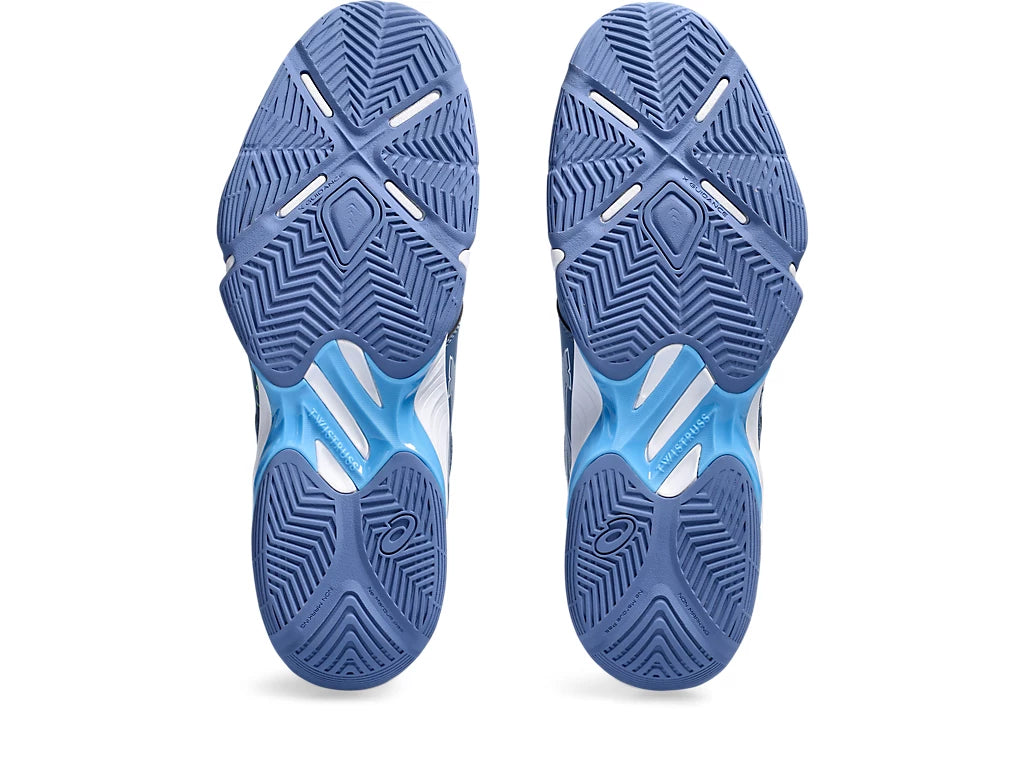 Asics Blade FF Badminton Shoes - Denim Blue/Lime Burst