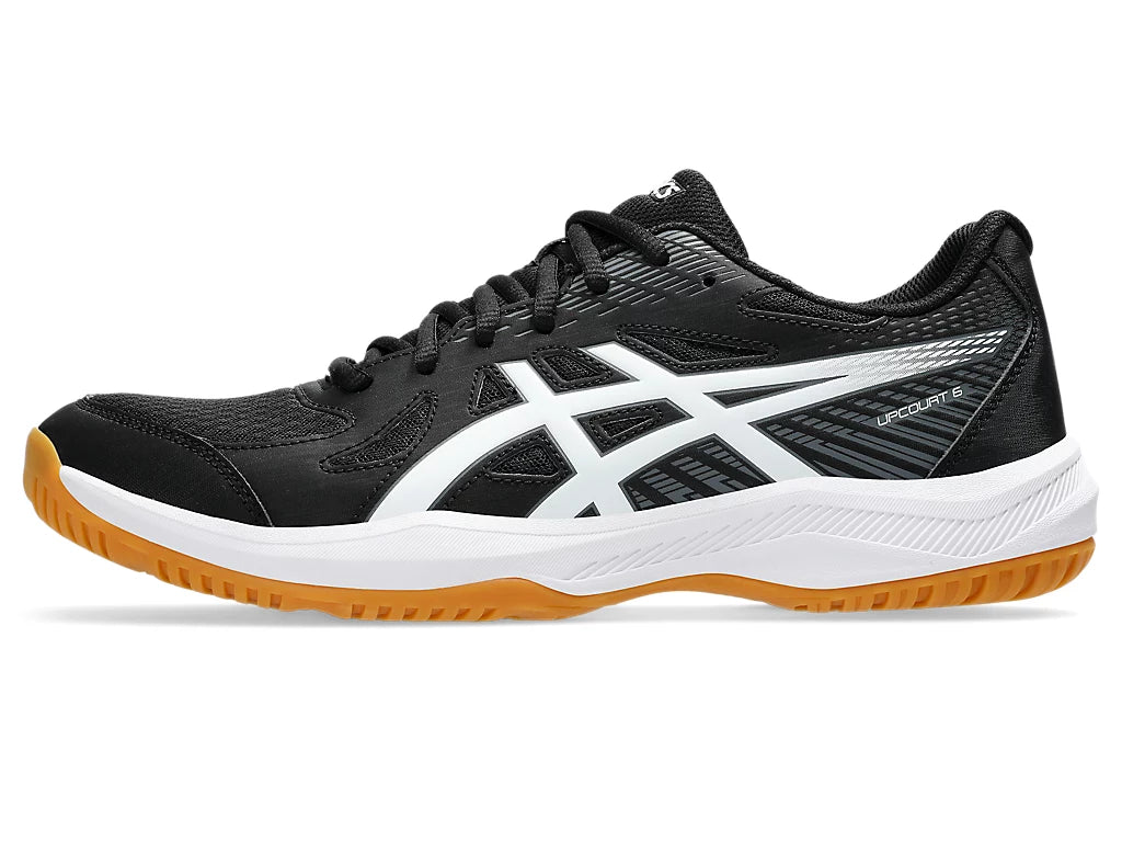 Asics Upcourt 6 Badminton Shoes | Black/White