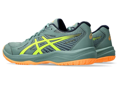 Asics Upcourt 6 Badminton Shoes | Celadon/Safety Yellow