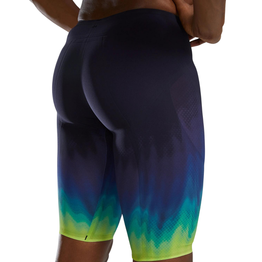 TYR Men's Venzo Influx High Waist Jammer | Lime Navy.