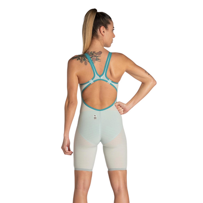 Arena Women's Powerskin Carbon Air 2 Calypso Bay Limited Edition Racing Swimsuit |Openback | Soothing Sea