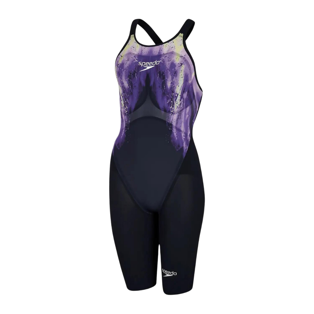 Speedo Women's Fastskin LZR Pure Valor Openback Cosmic Storm Kneeskin