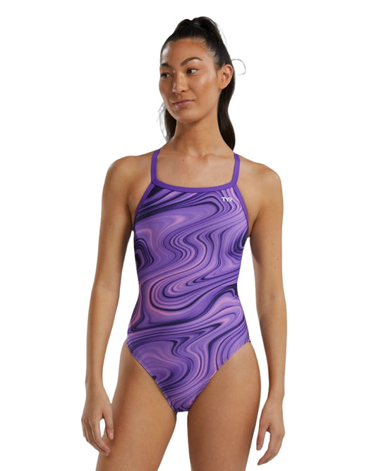 TYR Women's Vitality Durafast Elite Diamondfit Swimsuit | Purple