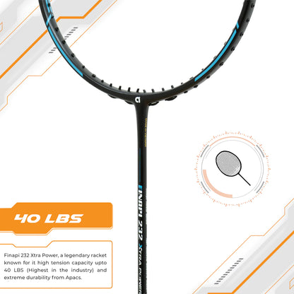 Apacs Finapi 232 Xtra Power Badminton Racket (Unstrung)