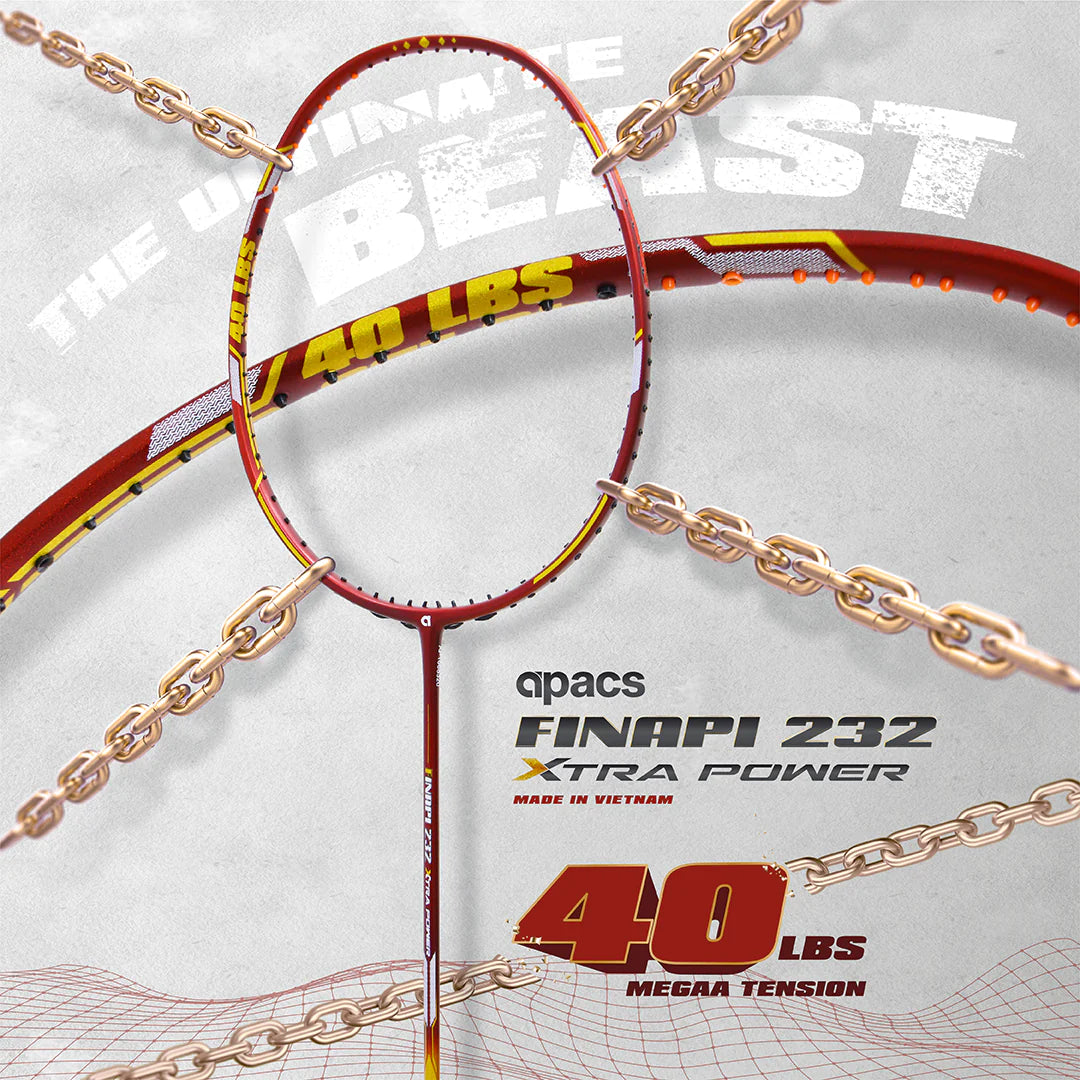 Apacs Finapi 232 Xtra Power Badminton Racket (Unstrung)