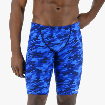 TYR Durafast Elite Men's Blackout Camo Jammer Swimsuit | Blue