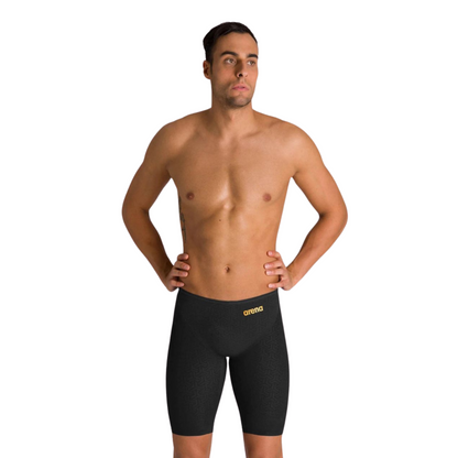 Arena Men's Powerskin Carbon Glide Jammer | Black/Gold