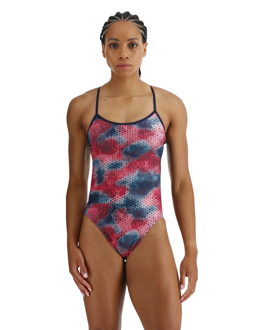 TYR Women's Starhex Durafast Elite Trinityfit Swimsuit | Red/Multi