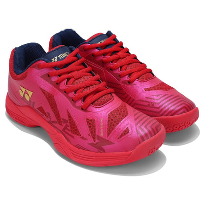 Yonex Blaze 3 Badminton Shoes | Red/Dark Ink/Gold