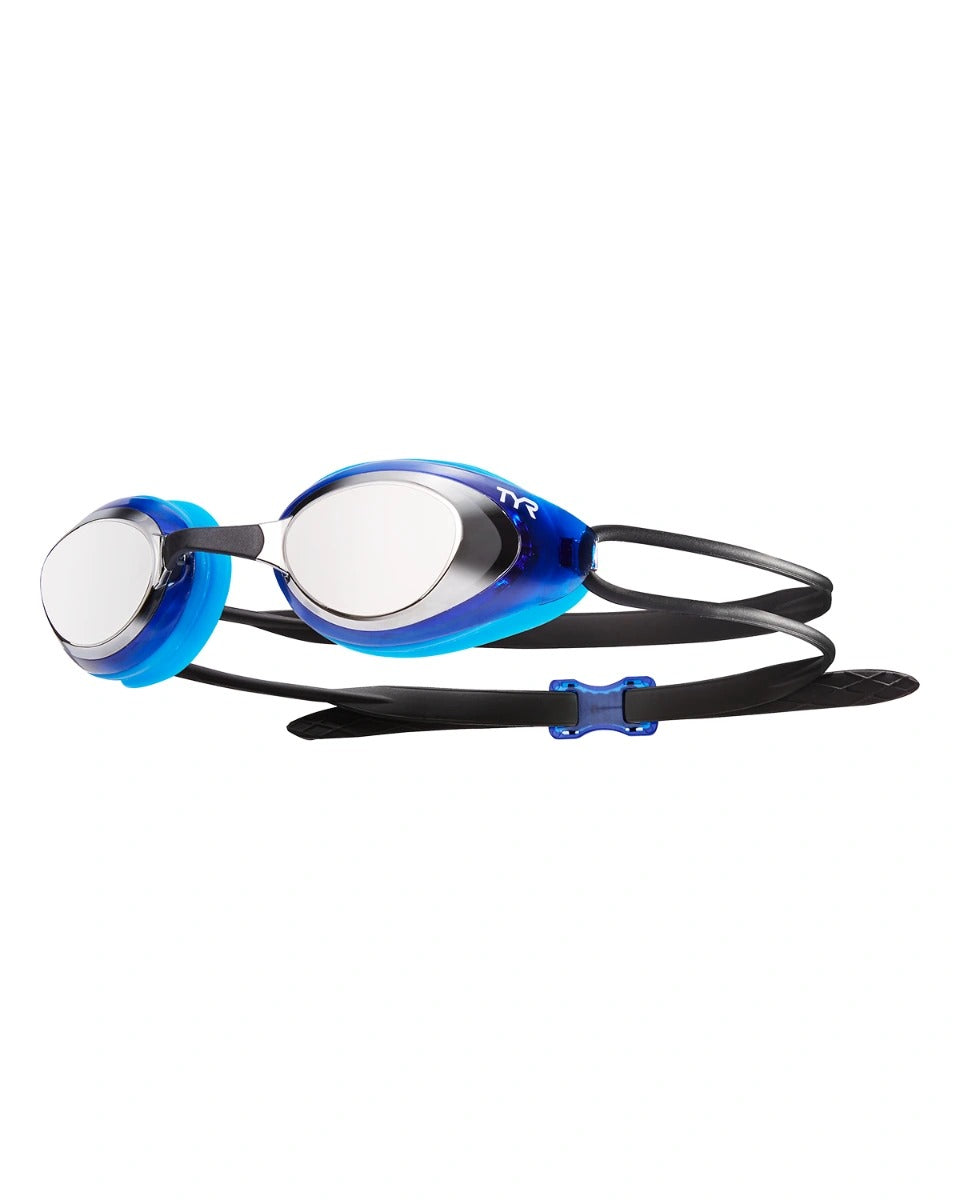 TYR Black Hawk Racing Goggle | Silver/Blue