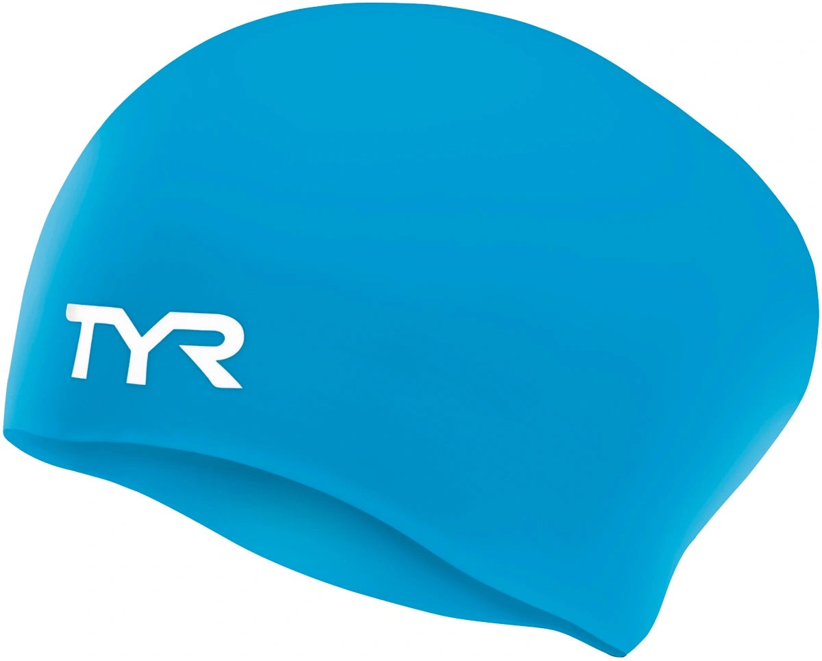 TYR Wrinkle Free Long Hair Silicone Swimming Cap