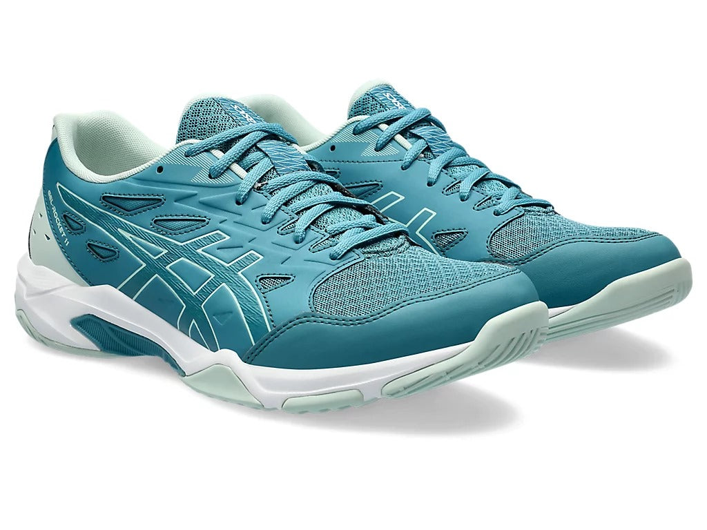 Asics Gel Rocket 11 Badminton Shoe | Blue Teal/Pale Mint