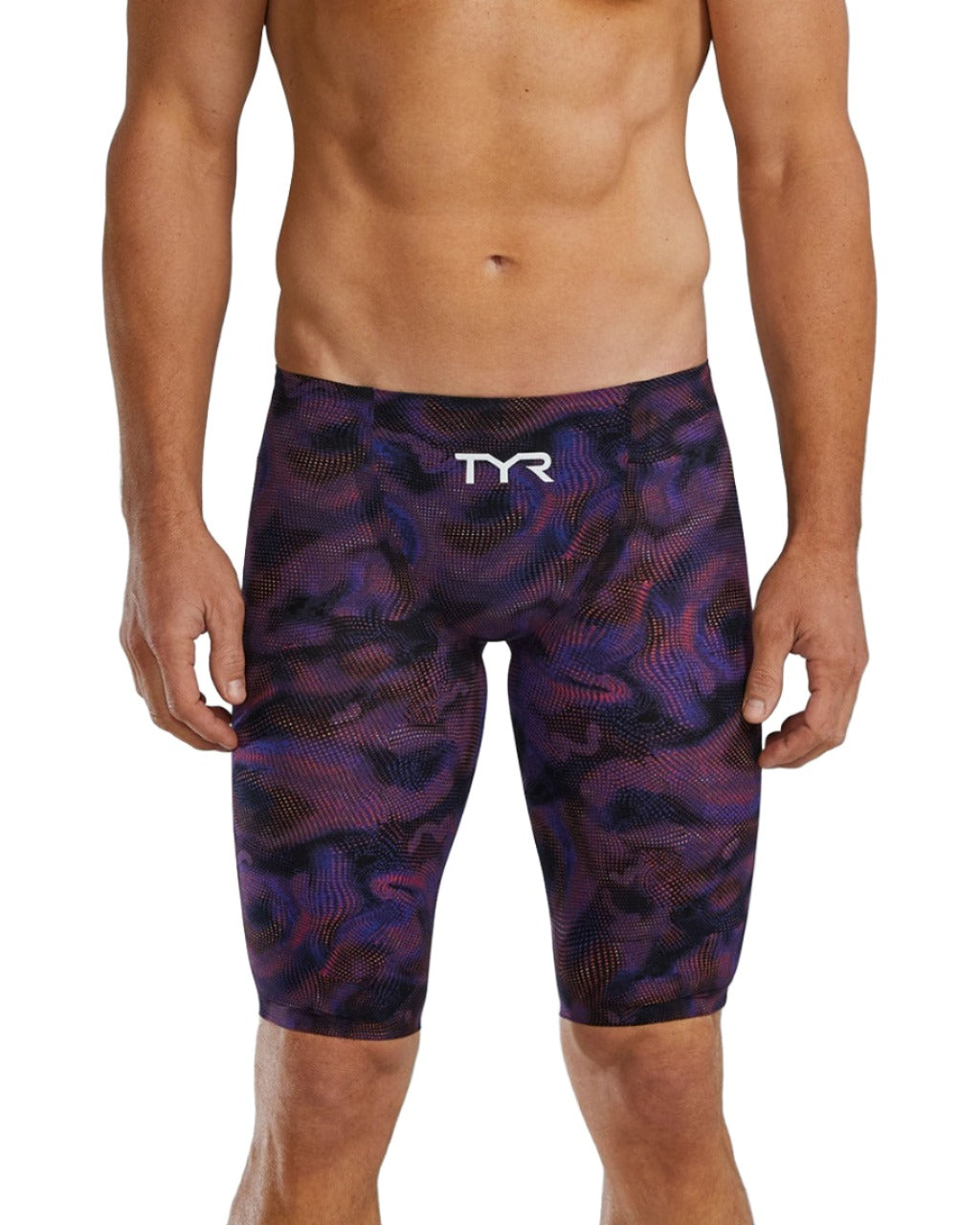 TYR Men's Avictor 2.0 Exolon High Waist Jammer | Navy/Multi