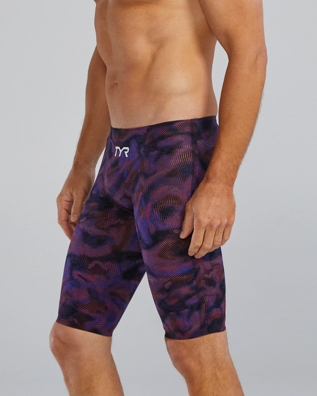 TYR Men's Avictor 2.0 Exolon High Waist Jammer | Navy/Multi