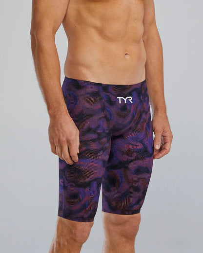 TYR Men's Avictor 2.0 Exolon High Waist Jammer | Navy/Multi