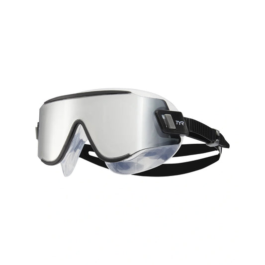 TYR Tidal Wave Mirrored Swim Mask - Silver/Black