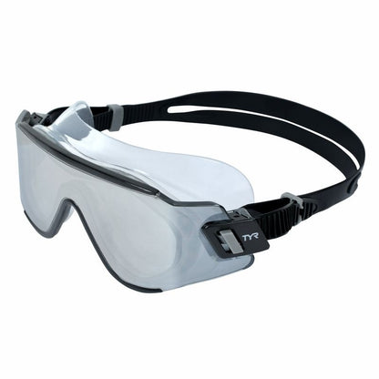 TYR Tidal Wave Mirrored Swim Mask - Silver/Black