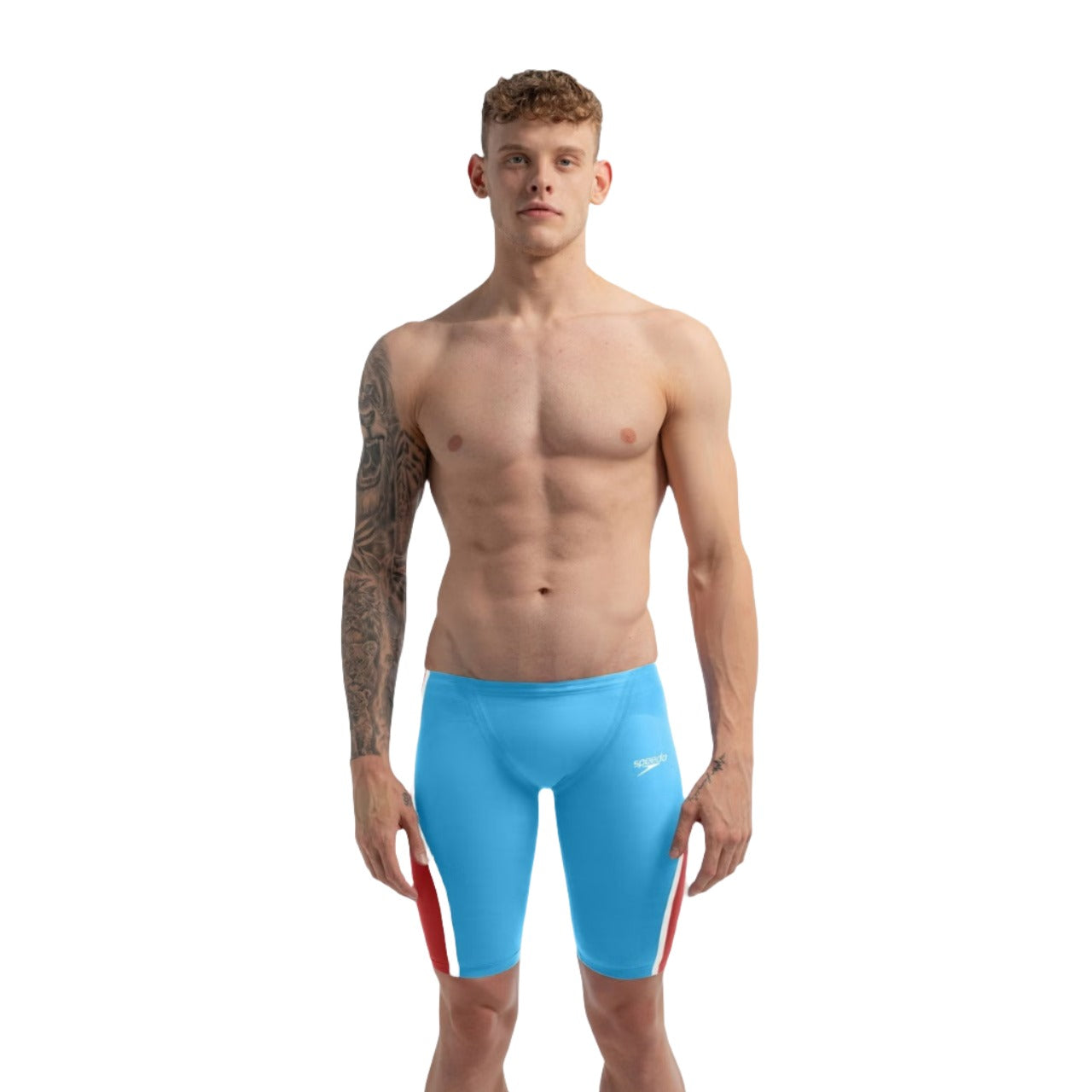 Speedo Men's Fastskin LZR Pure Intent 2.0 Jammer | Blue/Red