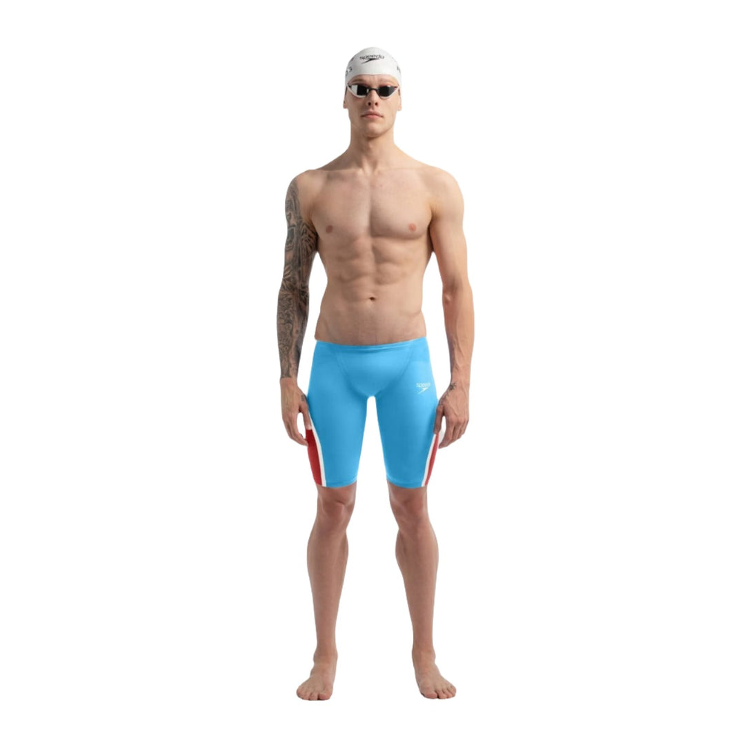 Speedo Men's Fastskin LZR Pure Intent 2.0 Jammer | Blue/Red