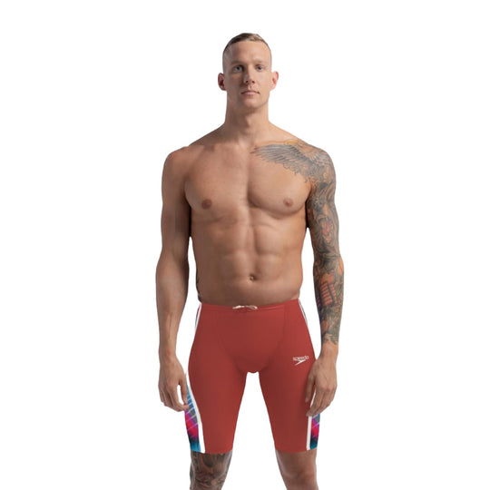 Speedo Men's Fastskin LZR Valor 2.0 Jammer | Red/Blue