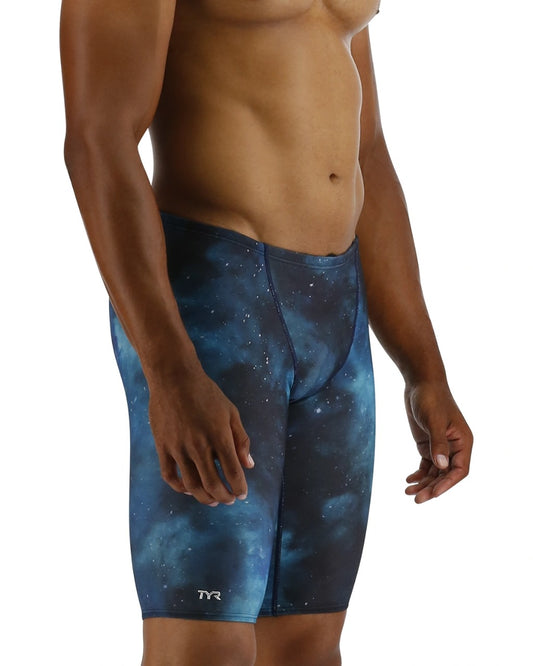 TYR Durafast Elite Men's Cosmic Night Jammer | Teal-Multi