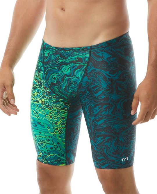 TYR Durafast Elite Men's Chroma Jammer Swimsuit | Green