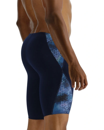 TYR Durafast Elite Men's Starhex Blade Jammer Swimsuit | Blue Ice