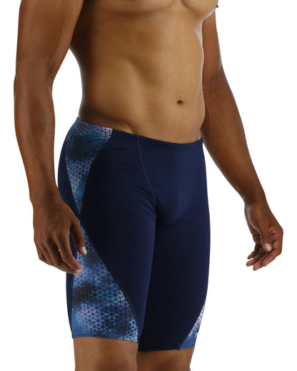 TYR Durafast Elite Men's Starhex Blade Jammer Swimsuit | Blue Ice