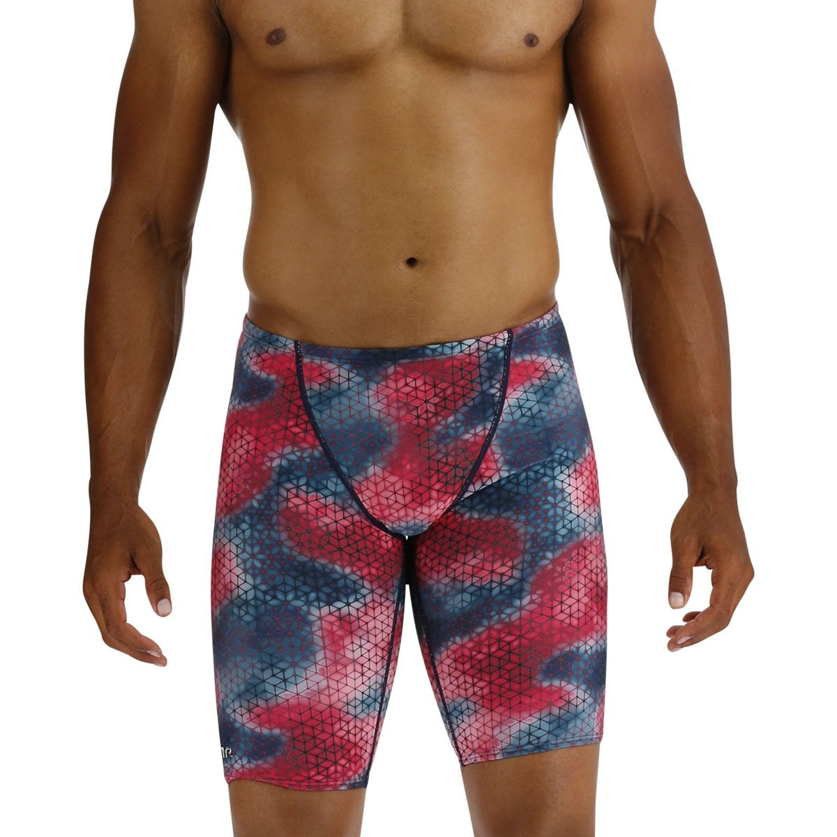 TYR Durafast Elite Men's Starhex Jammer Swimsuit | Red Multi