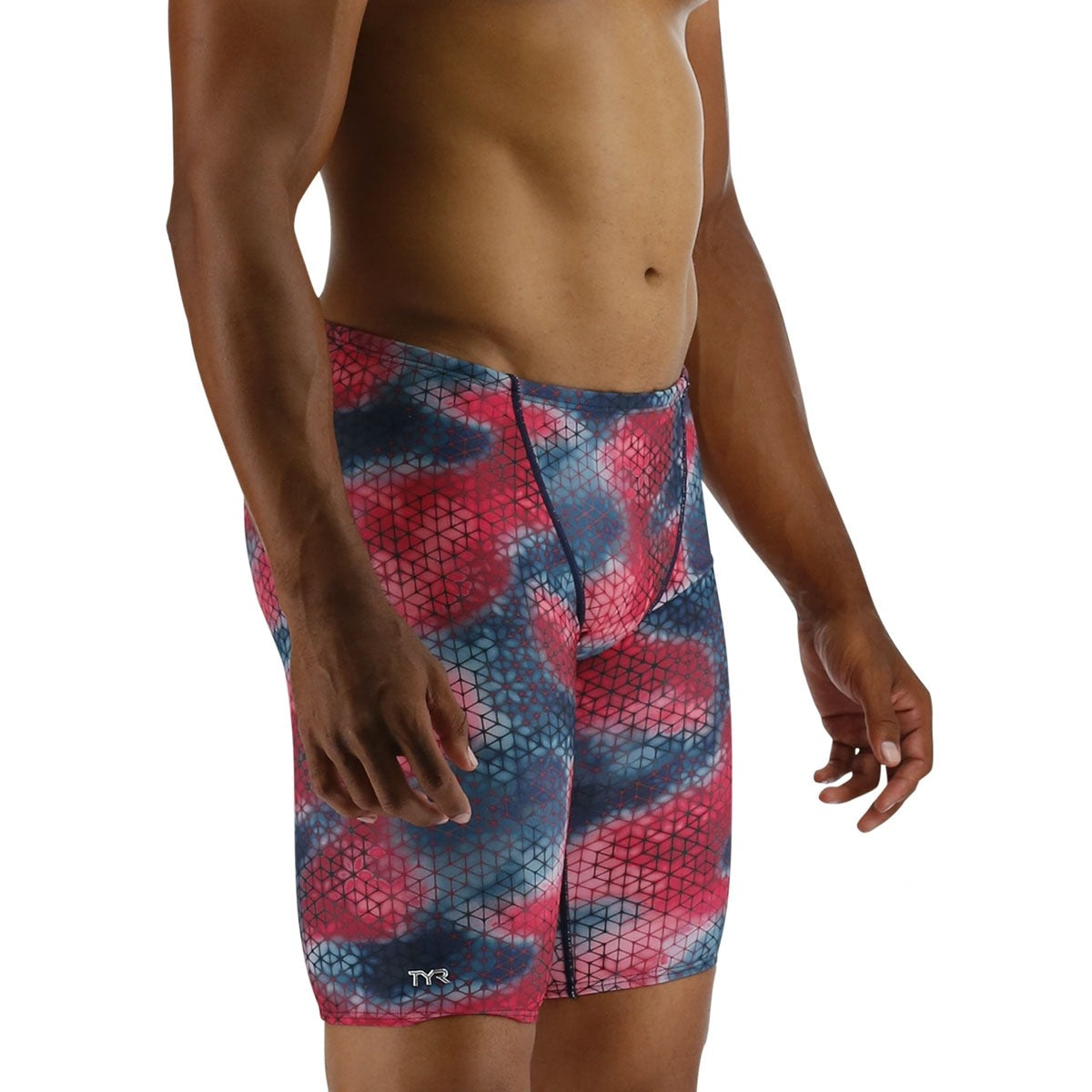 TYR Durafast Elite Men's Starhex Jammer Swimsuit | Red Multi