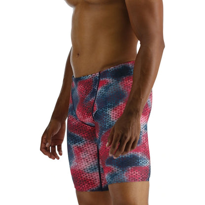 TYR Durafast Elite Men's Starhex Jammer Swimsuit | Red Multi