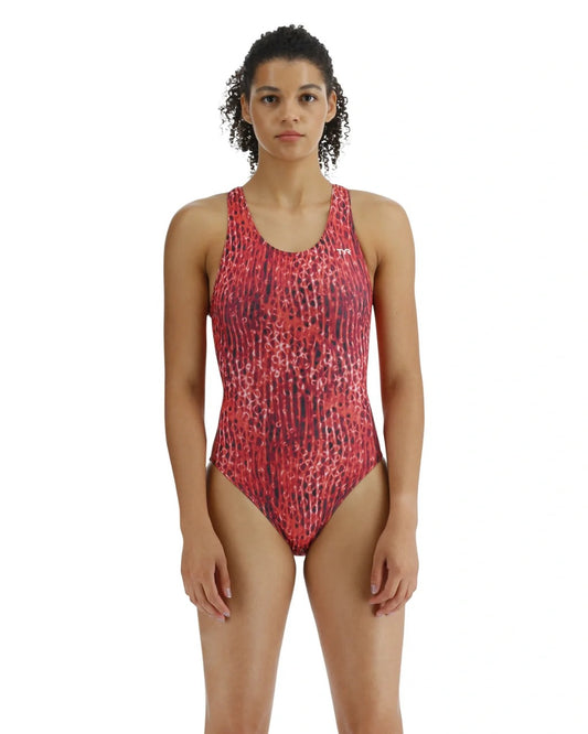 TYR Women's Atolla Durafast Lite Diamondfit Swimsuit | Red