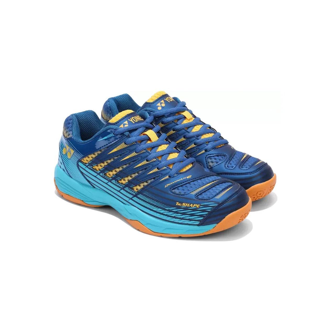 Yonex Tour Dominant 2 Badminton Shoe | Sailor Blue/Bright Aqua/Mustard Gold