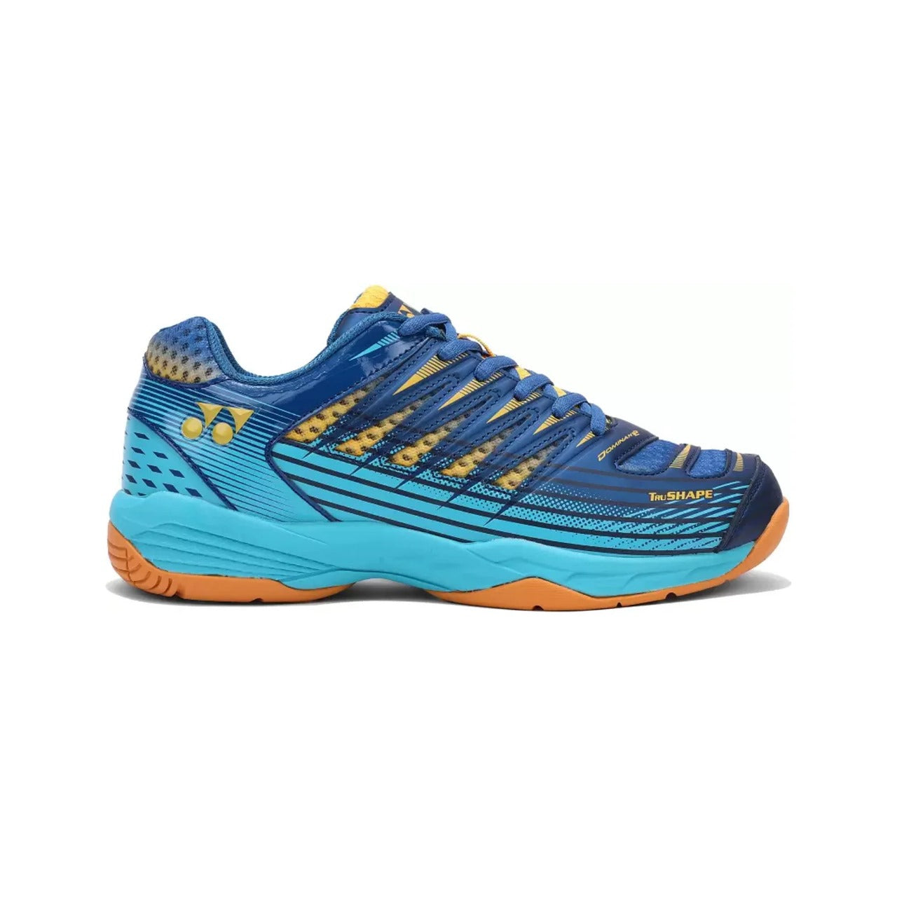 Yonex Tour Dominant 2 Badminton Shoe | Sailor Blue/Bright Aqua/Mustard Gold