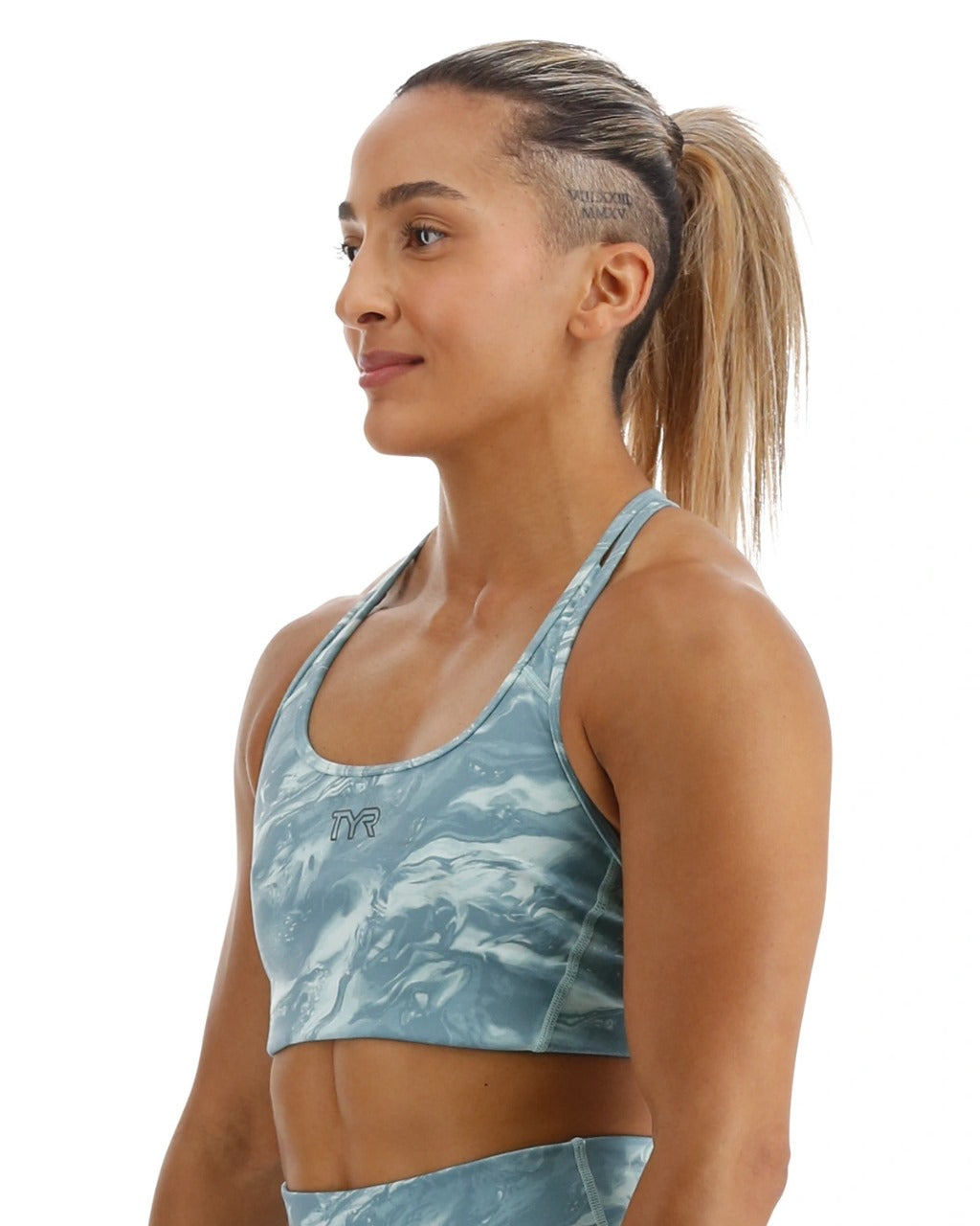 TYR Base Kinetic Women's Racerback Sports Bra | Aqueous