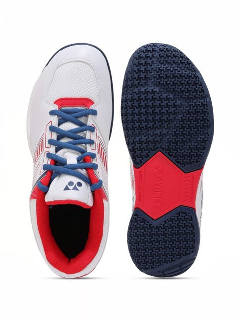 Yonex Power Cushion Strider Flow Wide Badminton Shoe | White/Red