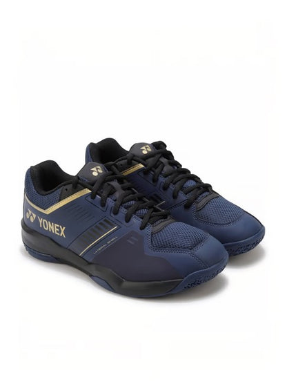 Yonex Power Cushion Strider Flow Wide Badminton Shoe | Navy/Gold