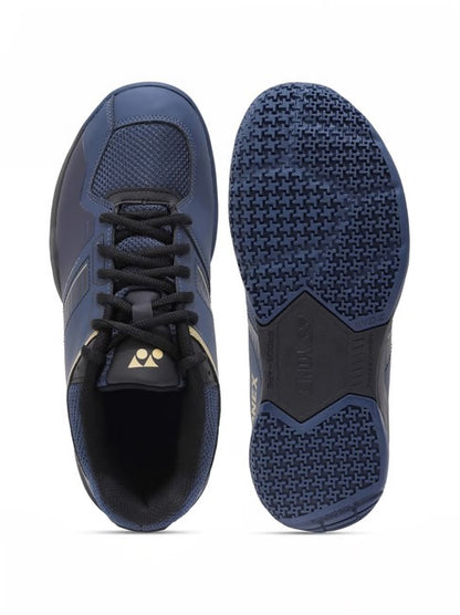 Yonex Power Cushion Strider Flow Wide Badminton Shoe | Navy/Gold