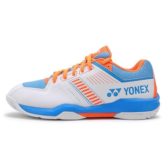 Yonex Power Cushion Strider Flow Badminton Shoe | White/Sky Blue