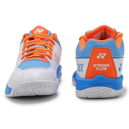 Yonex Power Cushion Strider Flow Badminton Shoe | White/Sky Blue