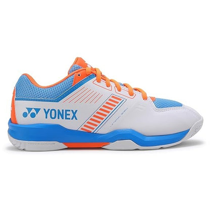 Yonex Power Cushion Strider Flow Badminton Shoe | White/Sky Blue